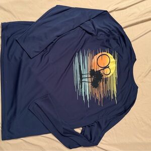 OP Ocean Pacific men’s long sleeve navy blue logo shirt size xl.